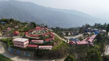साकेला गाउँपालिकाको कार्यालय रहेको मानेभन्ज्याङ बजार परिसर